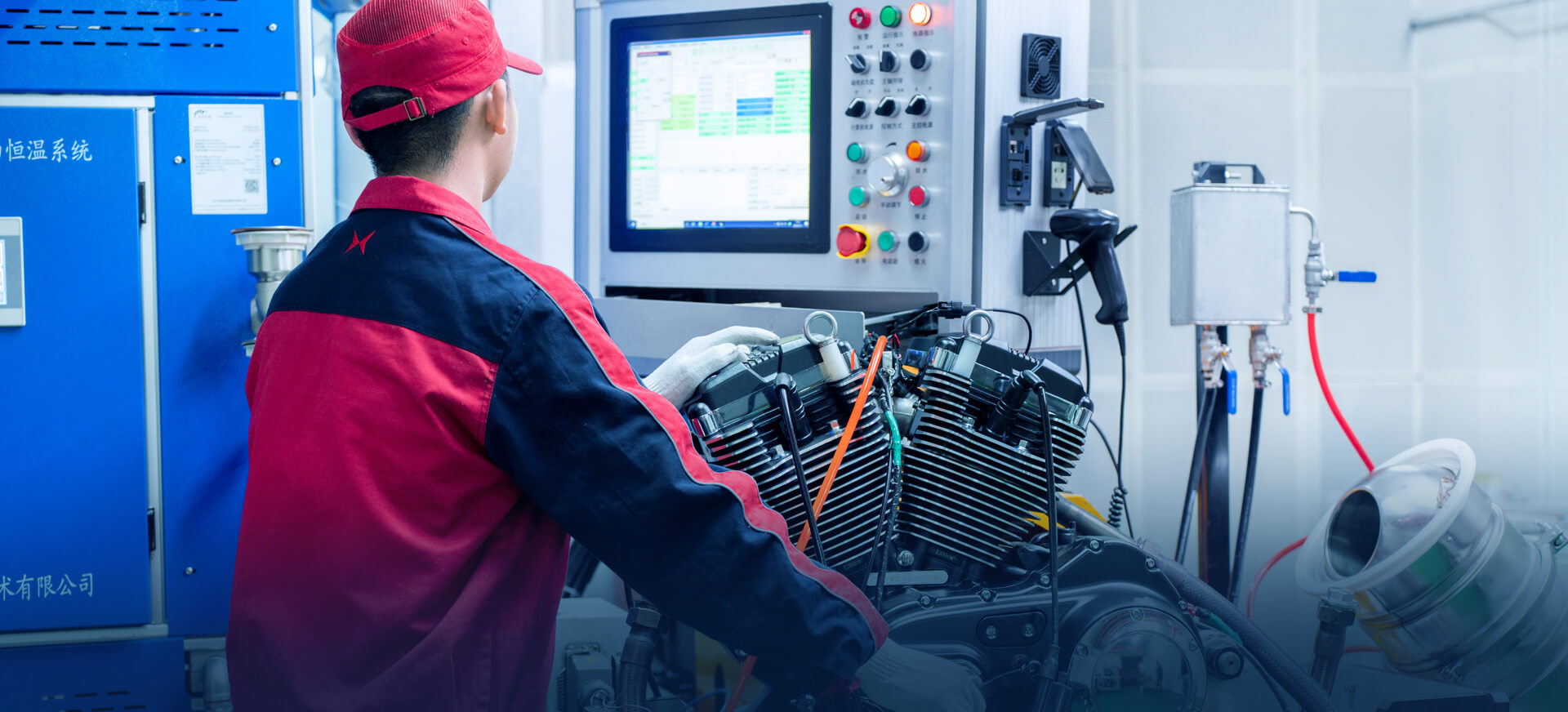 大排量發(fā)動機測試臺